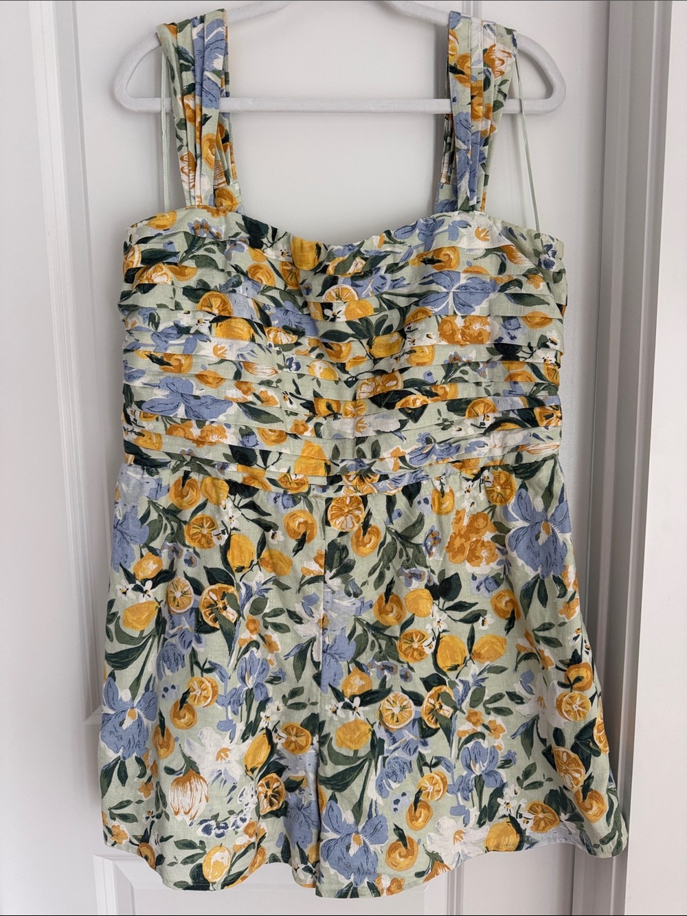 Abercrombie & Fitch Floral & Lemon Romper
